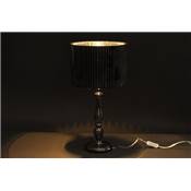 Lampe à poser baroque 'Glamour' noire