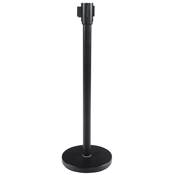 Potelet a sangle 'GUARD' noir pour files d'attente