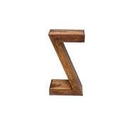 Table basse design d'appoint / chevet / étagère 'Z' en bois de rose