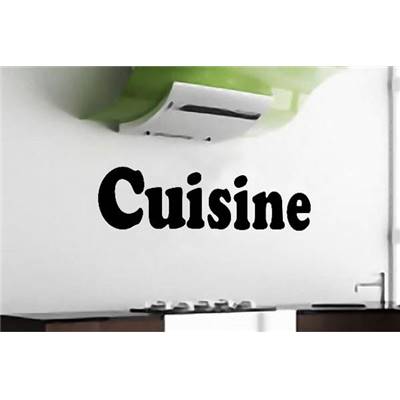 Sticker mural 'Cuisine' noir