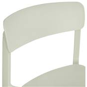 Chaise intérieur / extérieur empilable 'COCKTAIL' avec assise et pieds en résine vert pastel