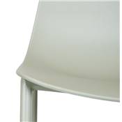 Chaise design intérieur / extérieur 'EASY' assise en resine verte 4 pieds en métal rvert