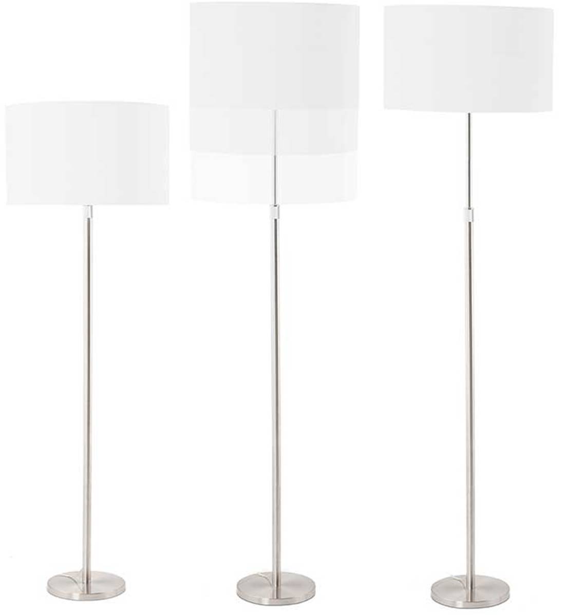 Lampadaire moderne lampadaire minimaliste gris réglable en hauteur avec  interrupteur cordon d'alimentation de 3 m lampe E27 pour le salon la  chambre à