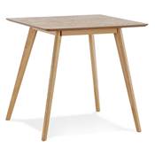 Petite table scandinave carrée 'LITTLE BOLNÄSS' plateau et 4 pieds bois – 80 x 80 cm