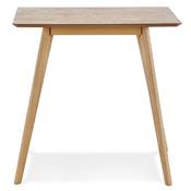 Petite table scandinave carrée 'LITTLE BOLNÄSS' plateau et 4 pieds bois – 80 x 80 cm