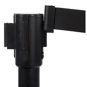 Potelet a sangle 'GUARD' noir pour files d'attente
