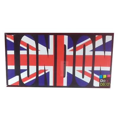 Tableau Londres drapeau anglais 'Union Jack' – 25 x 50 cm