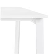 Double bureau bench / table réunion 'INCONTRO DUE' blanc en bois pieds métal blanc - 280 x 140 cm