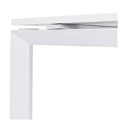 Petit bureau droit design 'MEET MINI' plateau en bois blanc avec pieds en métal blanc - 120 x 60 cm