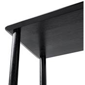 Etagère bibliothèque scandinave 'TOWER' tablettes en bois noir et structure et pieds en bois noir