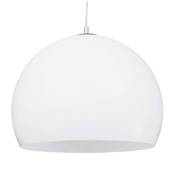 Suspension design ronde 'Arc' blanche