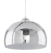 Suspension design ronde 'Arc' en métal chromé
