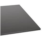 Table de bar Mange-debout design 'TVILLIN' bois noir double pied central métal noir - 160 x 80 cm