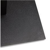 Table de bar Mange-debout design 'TVILLIN' bois noir double pied central métal noir - 160 x 80 cm
