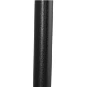 Petite table industriel ronde 'SMALL FERRO' en bois noir pied central métal noir – Ø 60 cm