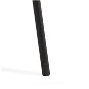 Tabouret de bar design à accoudoirs moderne 'CARINO' en tissu noir avec 4 pieds en métal noir