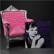 Tableau pop art 'Audrey Hepburn' - 60 x 60 cm