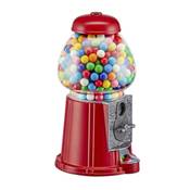 Distributeur de chewing gum / bonbons avec tirelire en verre et en métal – 23 cm