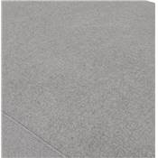 Banquette design de style moderne 'STICKY' en tissu gris foncé avec pieds noir - 120 x 40 cm