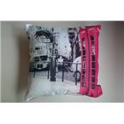 Coussin Londres 'London City' bus cabine téléphonique rouge