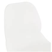Chaise scandinave 'NORSK WOOD' blanche 4 pieds bois couleur naturelle et croisillon en métal noir