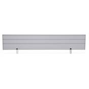 Ecran de séparation de bureau 'CONFIDENTIAL' en métal gris - 140 cm