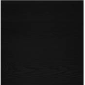 Grande table scandinave carrée 'BIG VÄN' plateau en bois noir pieds en métal noir - 140 x 140 cm