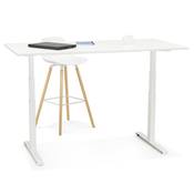 Tabouret de bar scandinave 'NORSKI' noir 4 pieds bois naturel repose pieds métal noir dossier haut