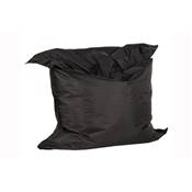 Pouf géant déhoussable imperméable 'Baggy' noir – 180 x 140 cm