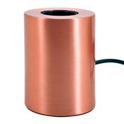 Lampe à poser design cylindrique 'CILINDRO' en métal cuivré