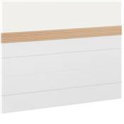Table de bar Mange-debout design 'BARAS' en bois blanc pied en métal blanc - 150 x 60 cm