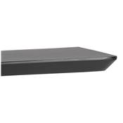 Table de bar haute design 'Tvillin Black' bois noir double pied central en fonte noir – 150 x 70 cm