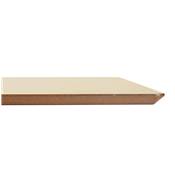 Table de bar haute design 'Tvillin XL' bois naturel double pied central métal brossé – 180 x 90 cm