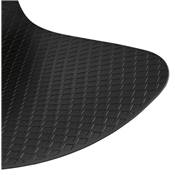 Chaise de bureau à roulettes design 'BLACK HJÜL' noire avec pied en métal noir