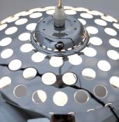 Suspension design ronde 'Arc' en métal chromé