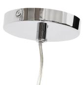 Suspension design cylindrique 'Lyster' en tissu noir réglable en hauteur