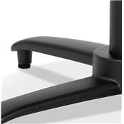 Table de bar haute pliable ronde 'BARDA' en bois noir avec pied central en métal noir – Ø 68 cm