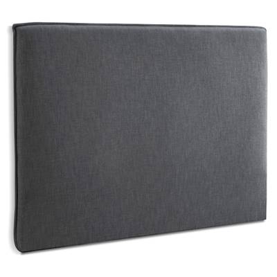 Tête de lit design 'HEAD SLEEP' en tissu gris anthracite - 176 cm