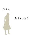 Sticker mural cuisine 'A table' noir