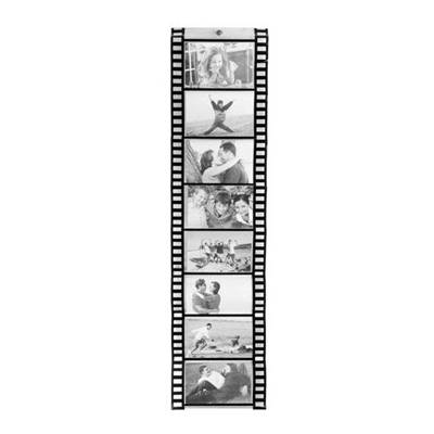 Porte photos mural pêle-mêle 'Pellicule cinéma' pour 8 photos – 10 x 15 cm
