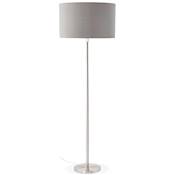 Lampadaire design hauteur réglable 'Okno Max' abat-jour gris structure en métal brossé