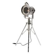 Lampe projecteur de cinéma design sur trépied en acier