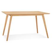 Table / bureau droit scandinave 'BOLNÄSS SMALL' plateau et 4 pieds en bois – 120 x 80 cm