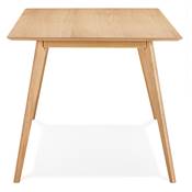 Table / bureau droit scandinave 'BOLNÄSS SMALL' plateau et 4 pieds en bois – 120 x 80 cm