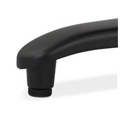 Table de salle à manger ronde pliante industriel 'BARRA' en bois noir pied central en métal noir – Ø 68 cm