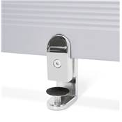 Ecran de séparation de bureau 'CONFIDENTIAL' en métal gris - 160 cm