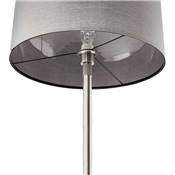 Lampadaire design hauteur réglable 'Okno Max' abat-jour gris structure en métal brossé