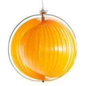 Suspension boule design 'Astra' abat-jour modulable en lamelles flexibles orange