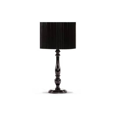 Lampe à poser baroque 'Glamour' noire