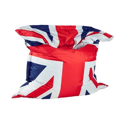 Pouf géant déhoussable imperméable 'Baggy' union jack – 168 x 129 cm